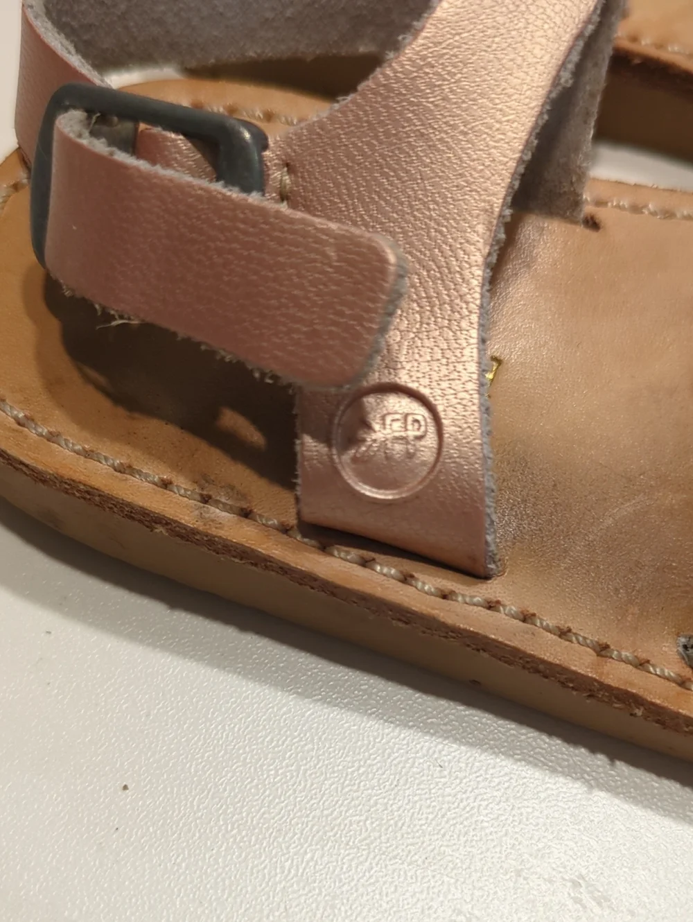 Freshly Picked Rose Gold Sandals - Size 5